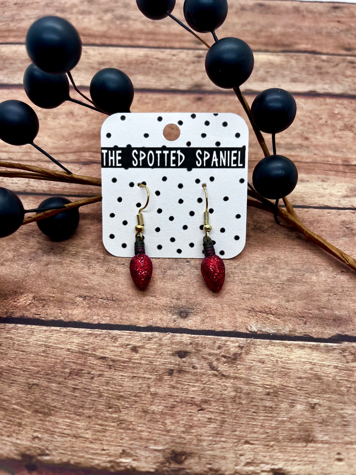 Red Glitter Lightbulb