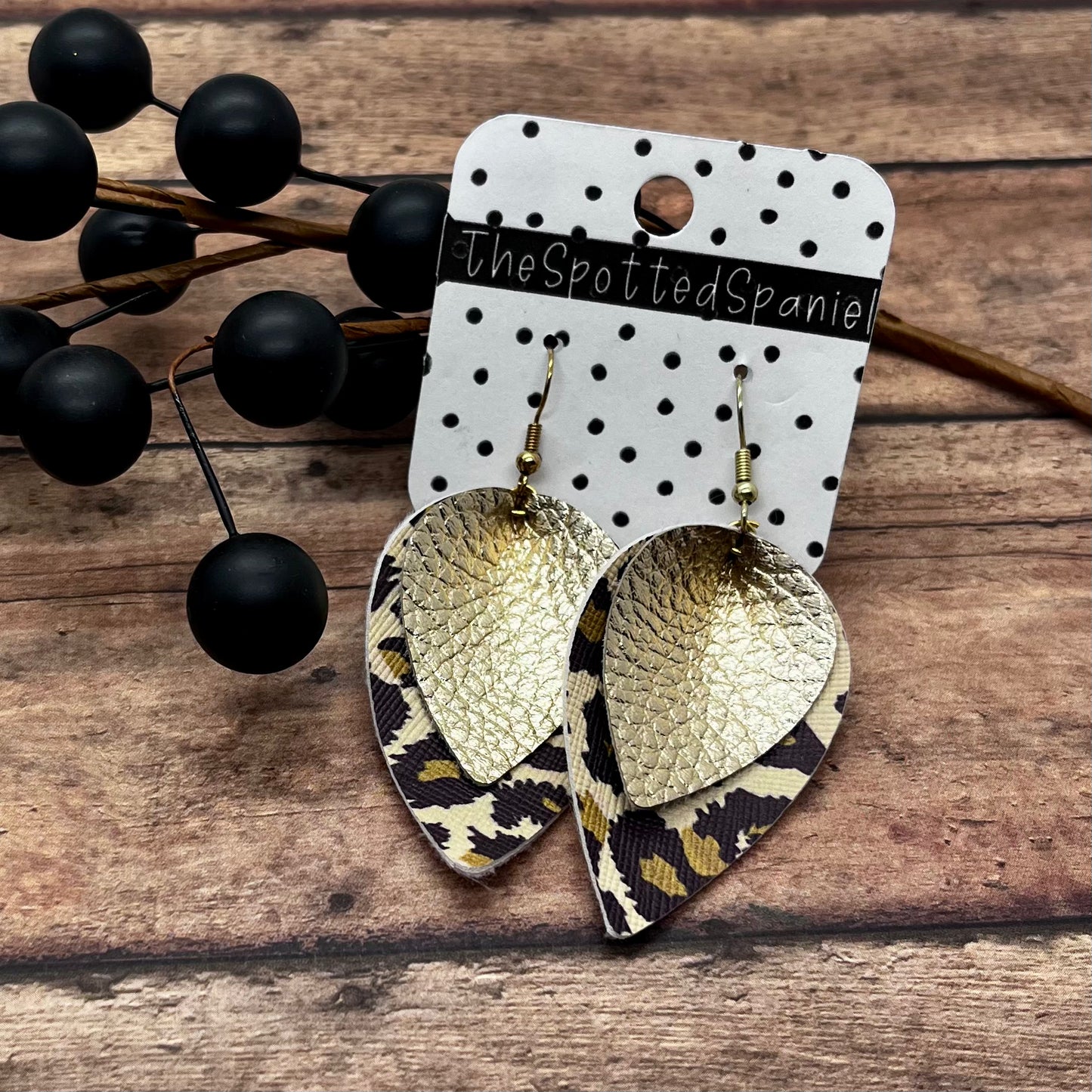 Leopard Pinched Teardrops