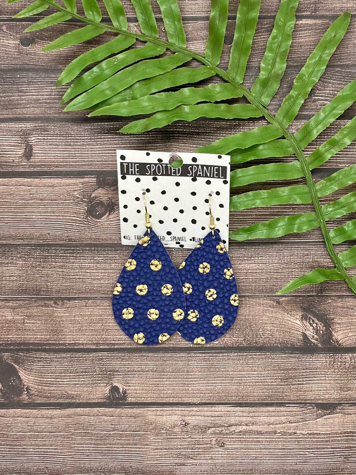 Navy/ Good polka dot Teardrop